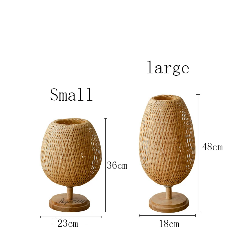 Vintage Bambus Tisch Lampen Chinesischen Stil Handgemachte Holz Schreibtisch Lampe für Wohnzimmer Schlafzimmer Dekoration Kreative E27 Neben Lampe