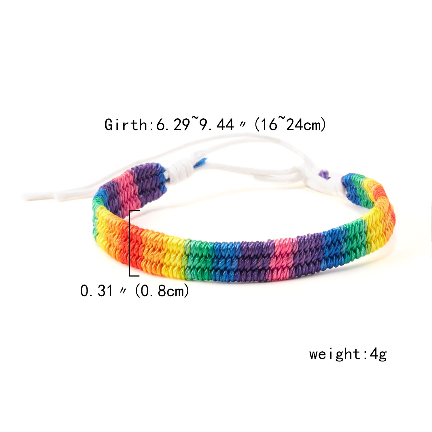 Handmade LGBT Rainbow Lesbians Gays Pride Bisexuals Bracelets for Women Girls Pride Woven Braided Men Couple Friendship Jewelry: 3