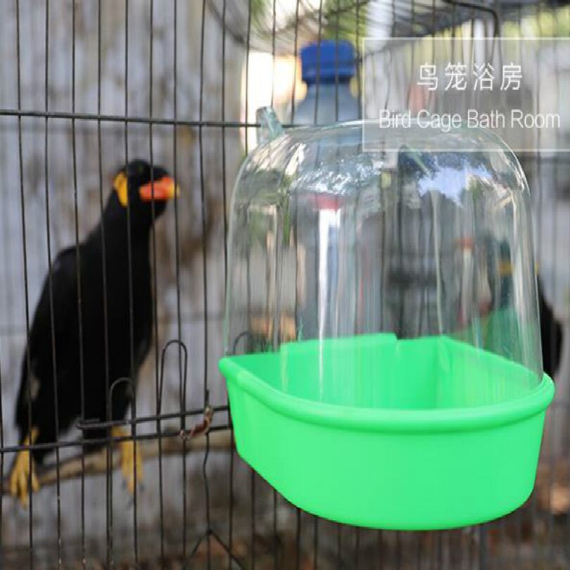 WHITE transparent bird bath birdbath bird baths birds accessoires