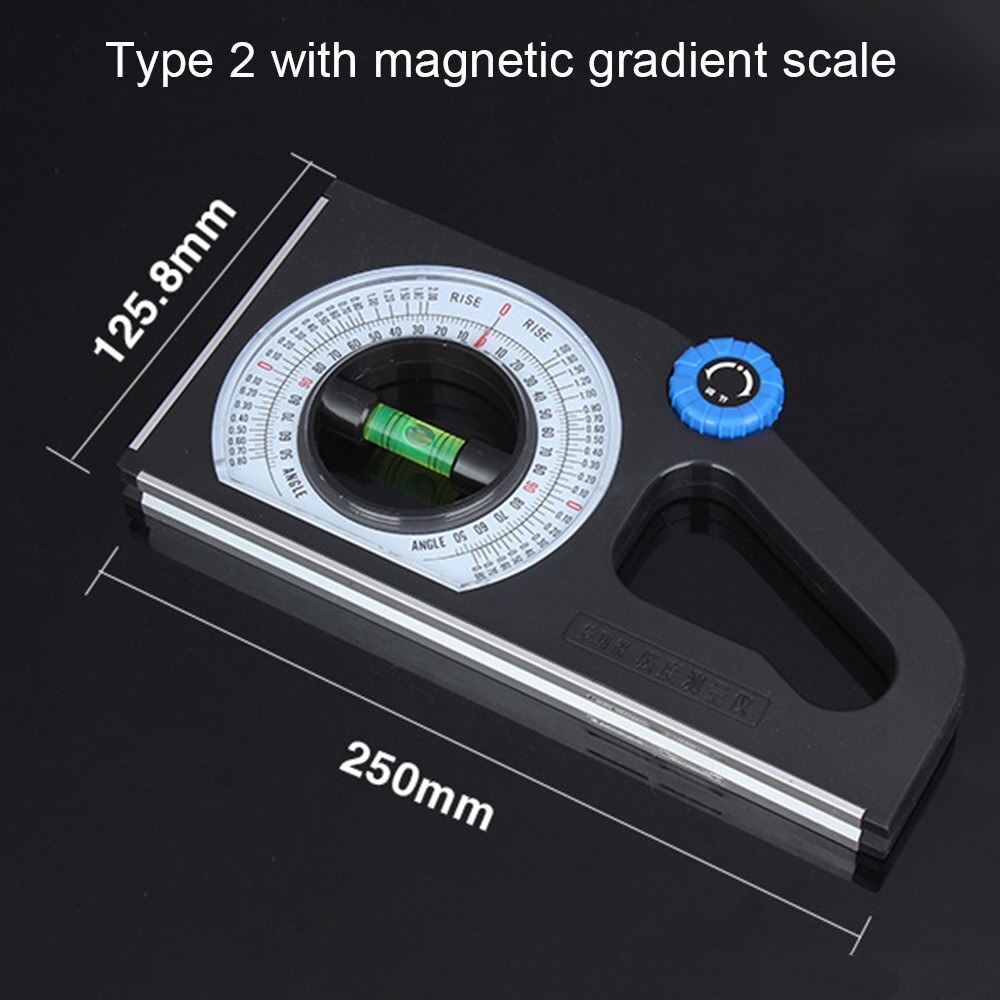 Engineering inclinometer slope measuring ruler magnetic horizontal angle universal slope degree multi-function measuring