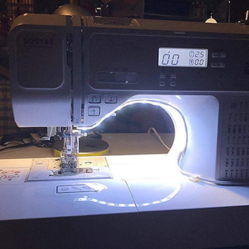 Kit d'éclairage de LED à intensité variable avec variateur de presse marche/arrêt et alimentation USB, lumière du jour 6500K