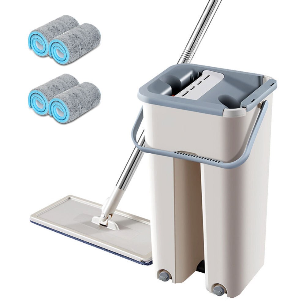 Magisk rengøring mopper moppe hjem køkken gulv rene værktøjer: 4 stk moppeklud
