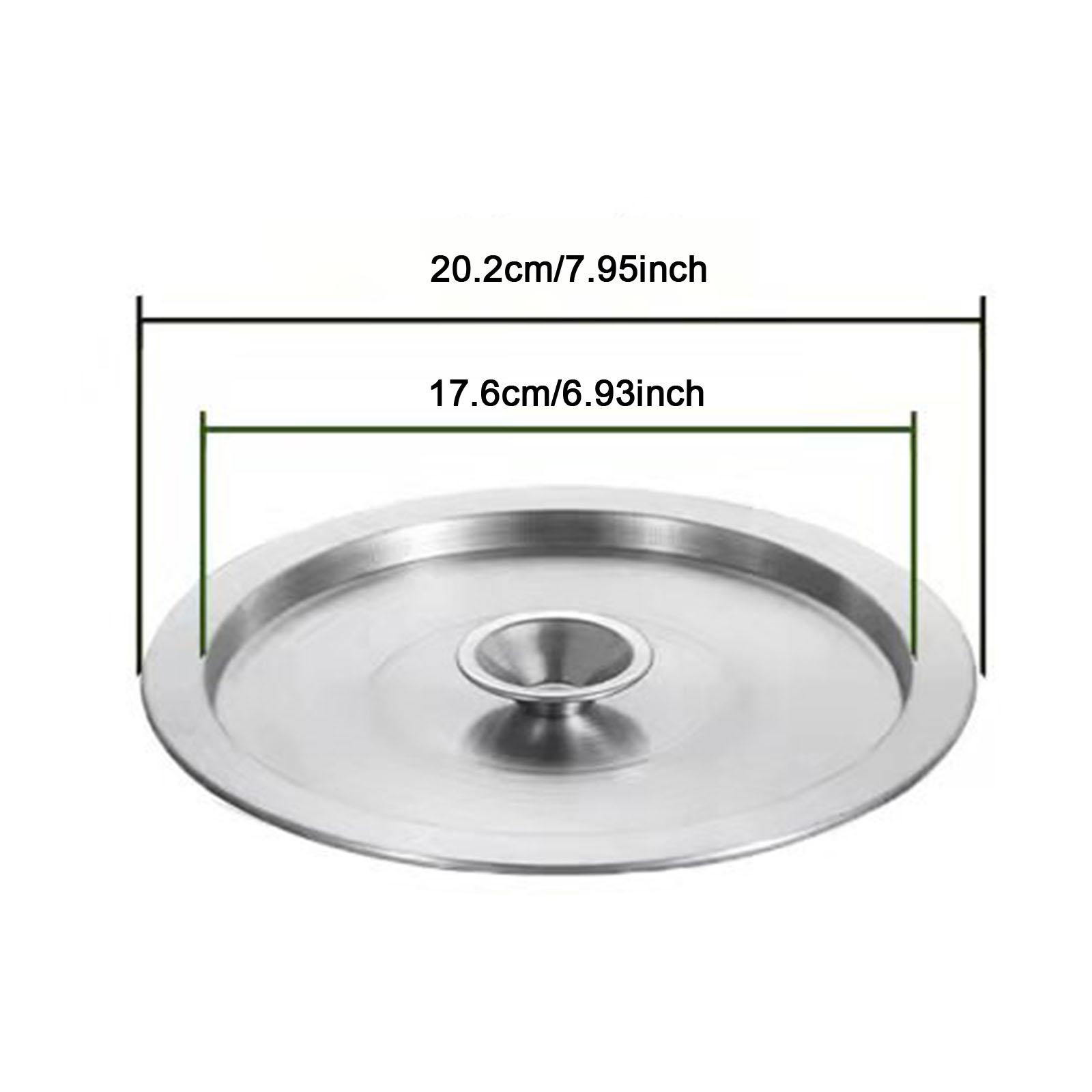 Universal Wok Lid Cover Stainless Steel Stockpot Lid Frying Pot Cover Soup Pot Lid for Cooking Kitchen Supplies Accessories: Light Grey