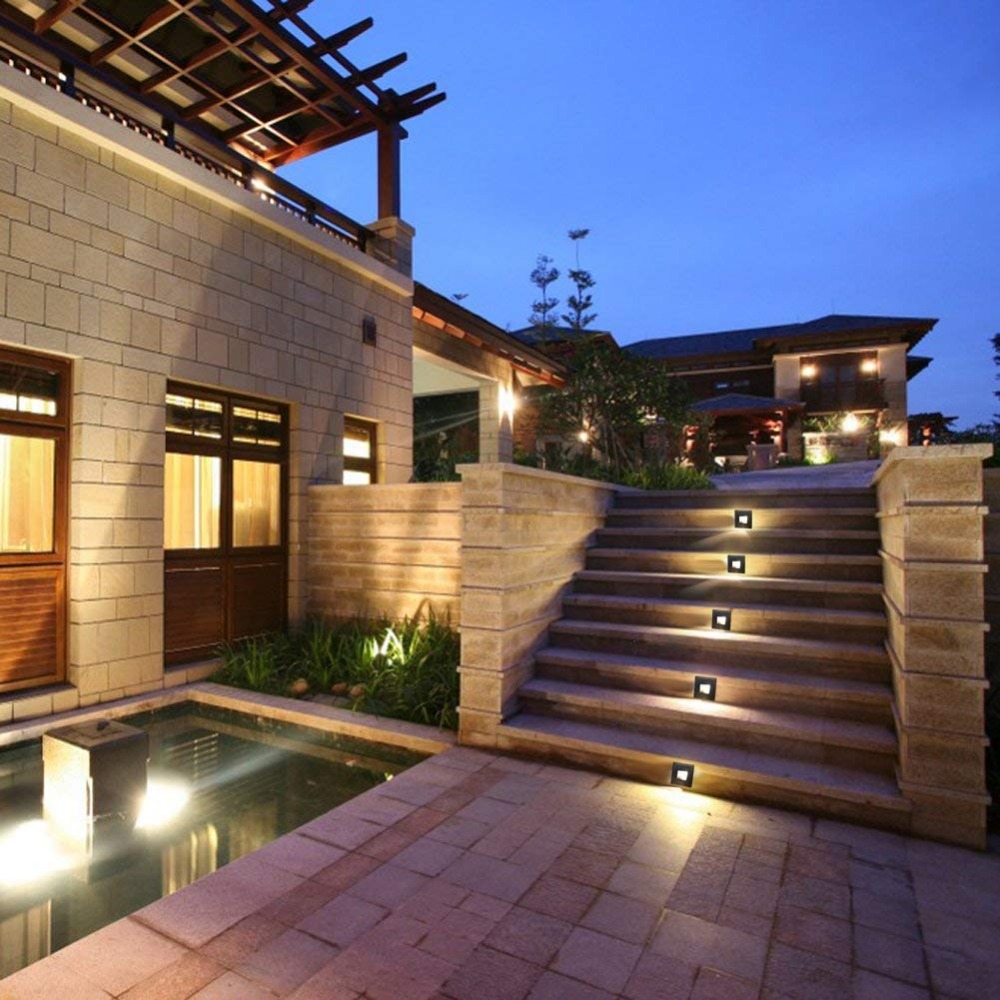 Led wall lamp 3W IP65 LED Stair Light Step Light Recessed buried lamp indoor/ outdoor Waterproof Staircase Step lights AC85-265