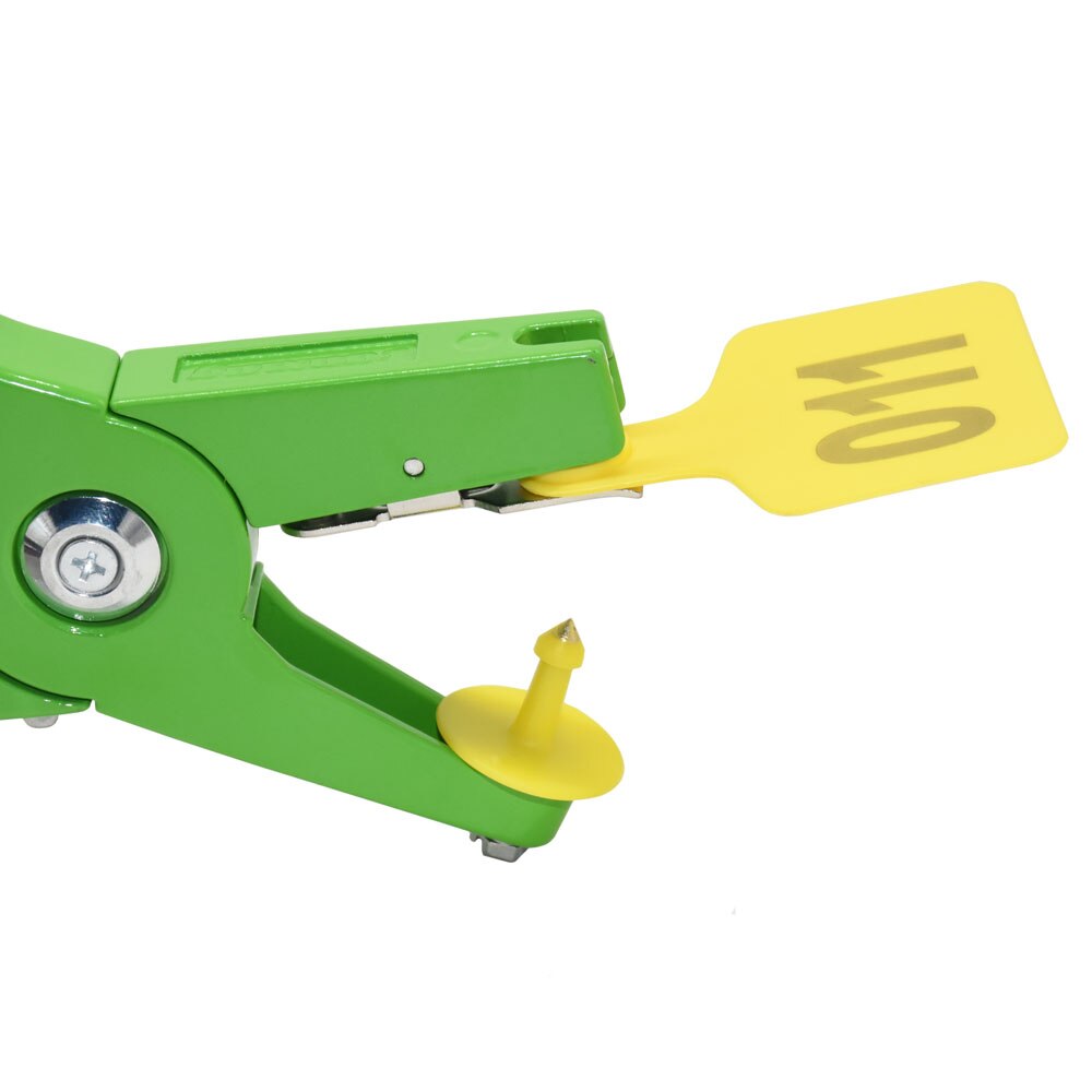 Farm Animal Cattle Ear No. 001-100 Digital Identification Card Label Signage Cow Ear Tag Copper Head Earrings Equipment 100 Pcs