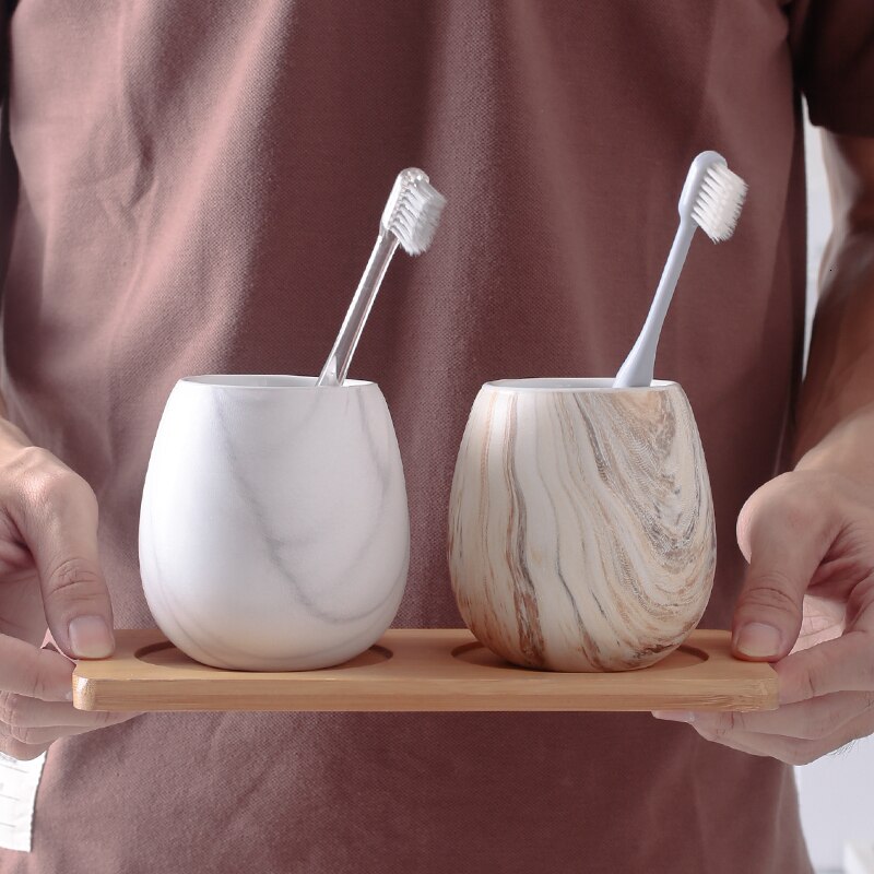 Mouth cup Bathroom supplies Couple ceramic toiletries Brushing cups