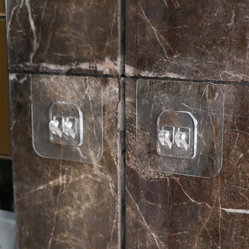 4 stuks plastic haken voor thuis, waterdichte klevende haak voor keuken, badkamer, plank, sticker, muur, sterke klevende haak, hanger