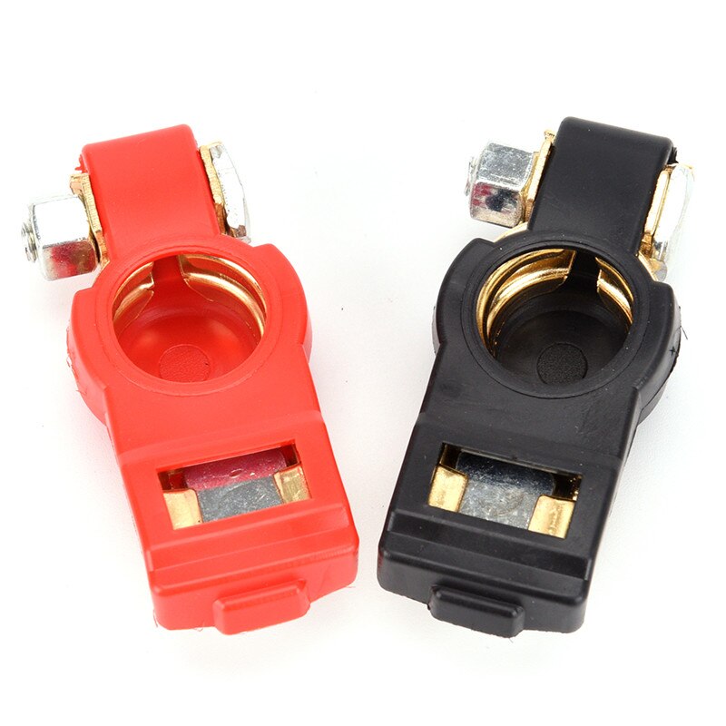 Para coche y caravana, Conector de Terminal de batería de coche, par de baterías de 12V de liberación rápida para batería, abrazaderas de terminales,