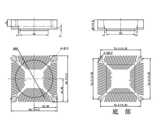 Dissipatore di calore della CPU 16 millimetri di spessore sottile cuscinetto a sfere ventilatore 1155 1150 Interfaccia Silenzioso i3