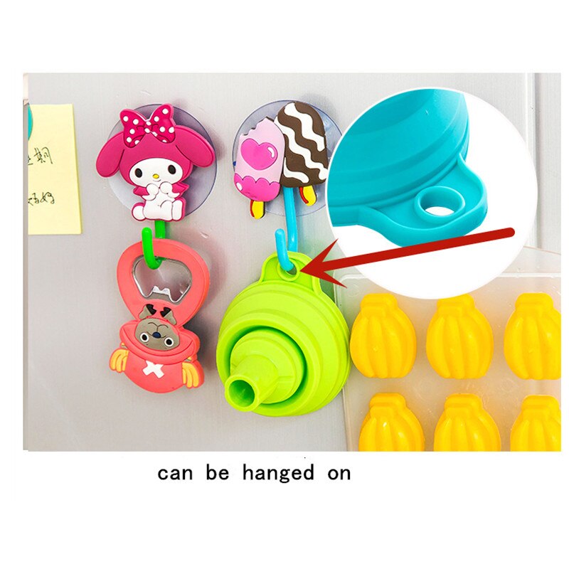 1 Pcs Liquid-Dispensing Funnel Telescopic Kitchen-Tools Folding Mini Silicone Household Kitchen Accessories Gadget