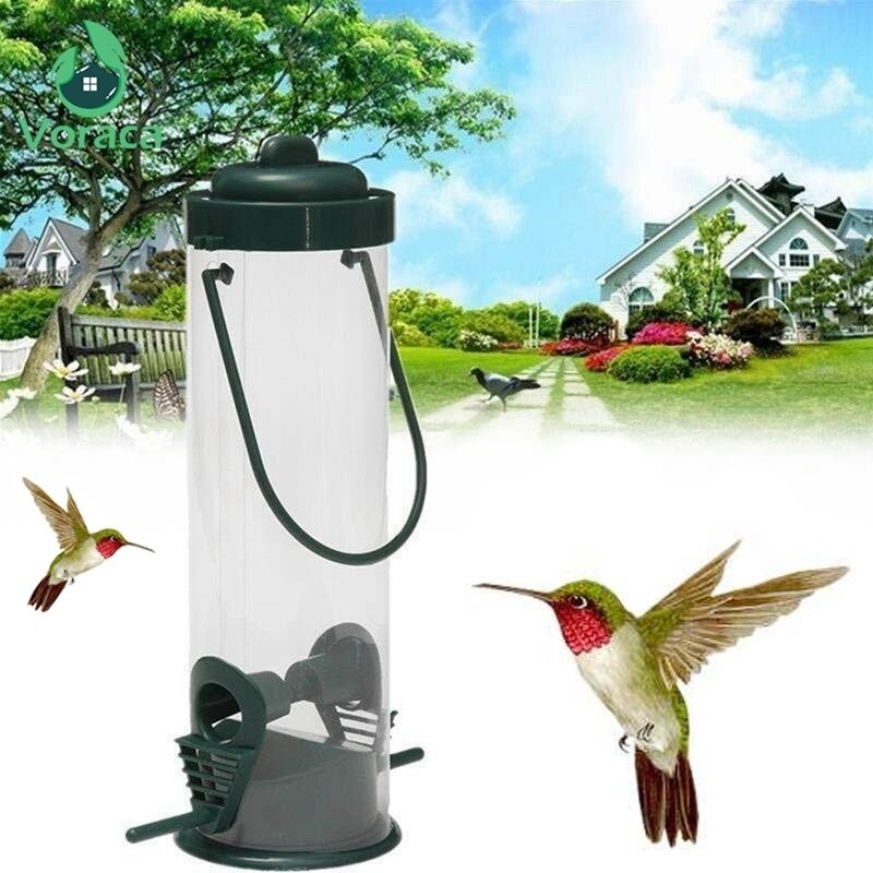 Garden Tree Hanging Bird Feeder Song Squirrel Proof Seed Container Pet Supplies Wild Bird Wildlife Birdfeeders Outdoor