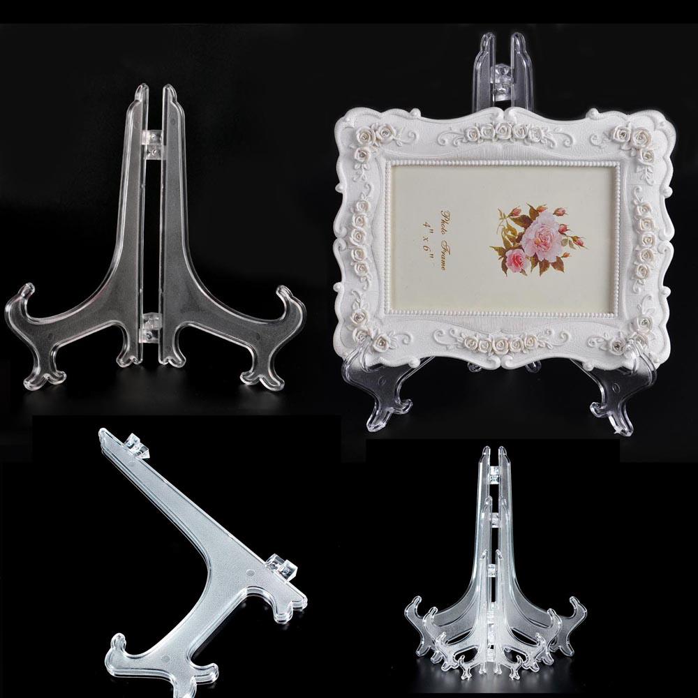 Transparent Photo Frame Bracket Folding Frame Crystal Bracket Tray Frame Claire Large Photo Display Easel Photo Bracket Base