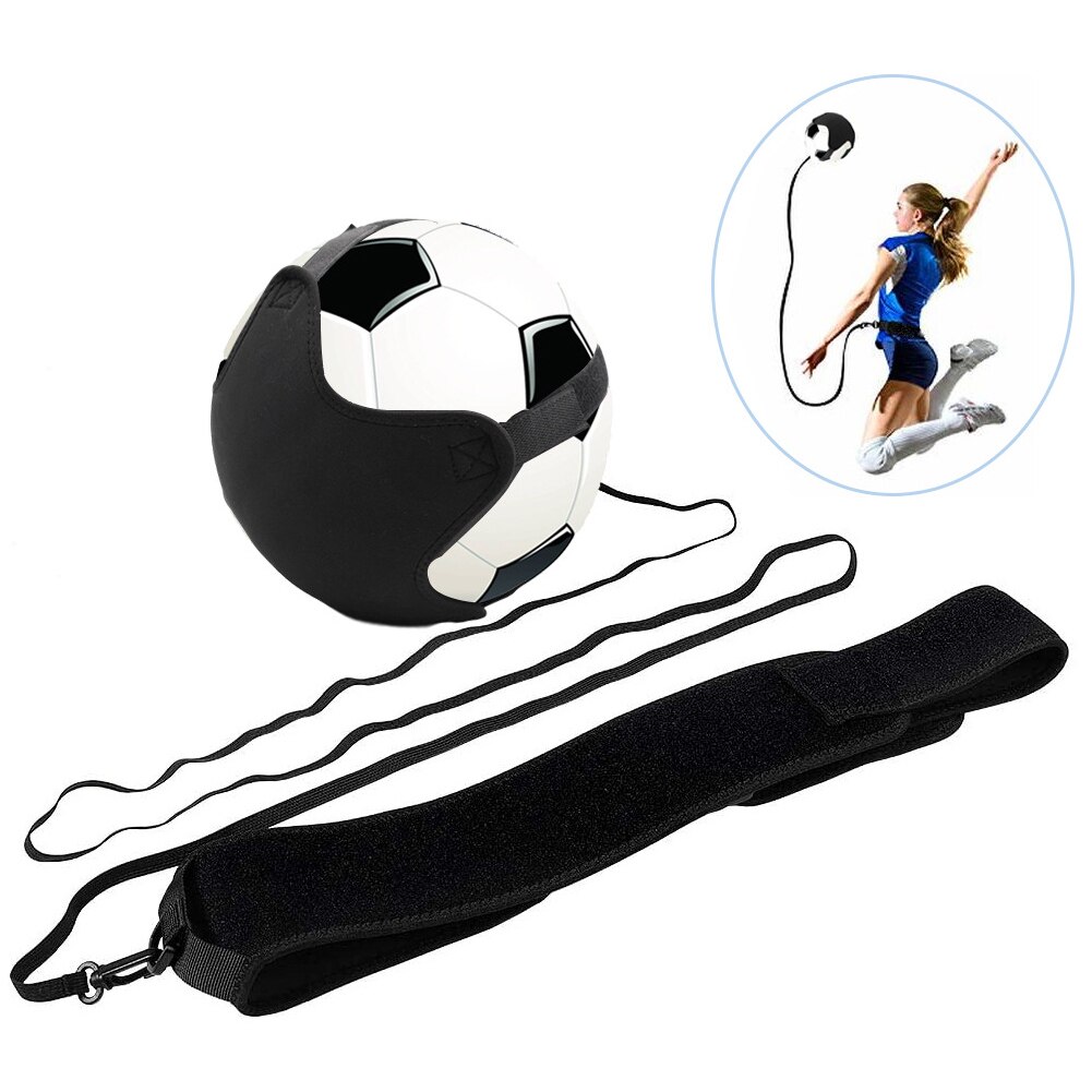 Habilidades de controle para a prática solo corda ajustável cinto da cintura portátil futebol voleibol trainer equipamentos ajuda braço balanços