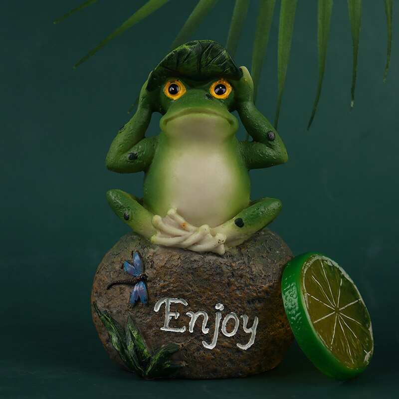 Frog Garden Sculpture Frog Sitting In Stone Garden Courtyard Frog Garden Decoration Stone Decoration