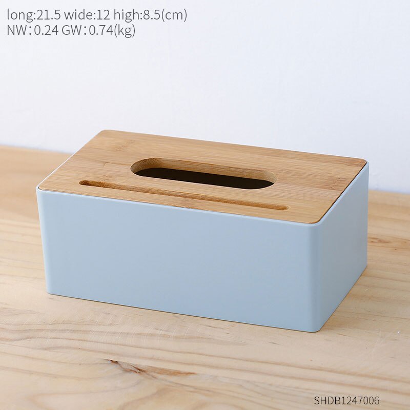 Nordic Tissue Box Multifunction Tissue Holder Decorative Tissue Boxes Living Room Bedroom Study Desk Decoration Accessories: A-gray