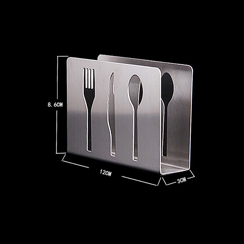 Stainless Steel Hollow Paper Napkin Holder Tissue Holder Rack Table Vertical Napkin Clip For Home Kitchen Decoration