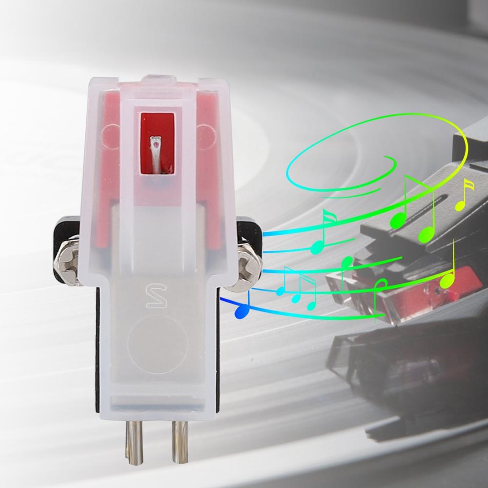 Phonograph Turntable Dual Moving Magnet Stereo Vinyl Record Player Electromagnetic Stylus Needle Record Player Stylus Needle