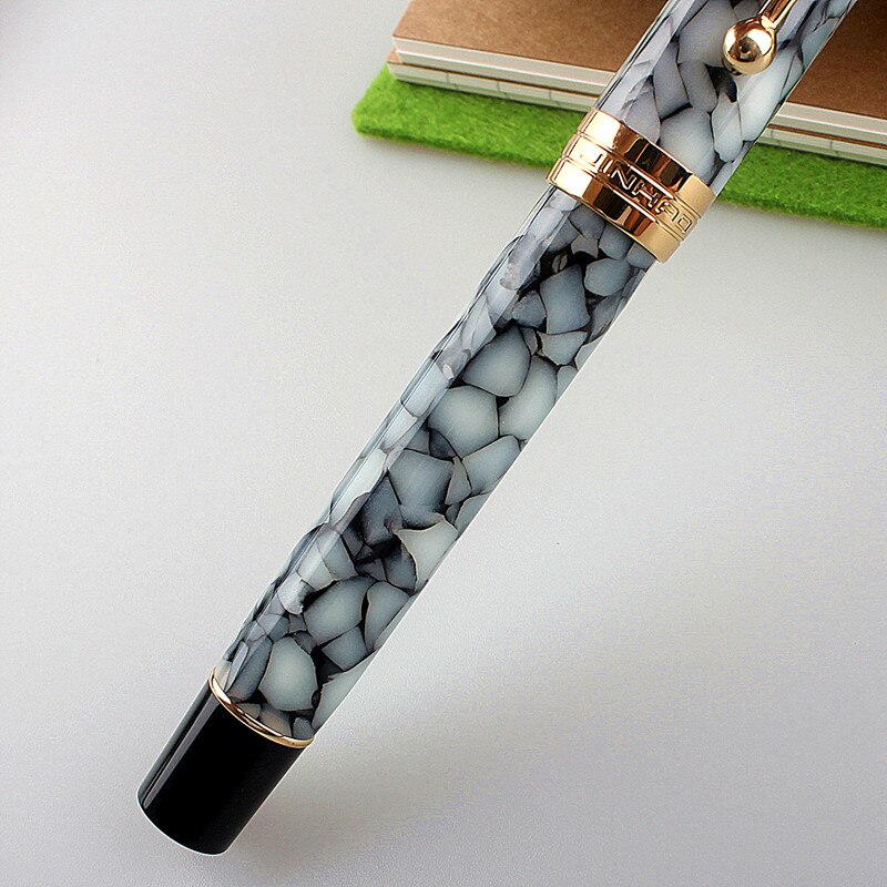 Jinhao – stylo à plume rétro en résine acrylique, 100, Nebula série F Nib, pour bureau, avec convertisseur, pour écriture, d&#39;affaires