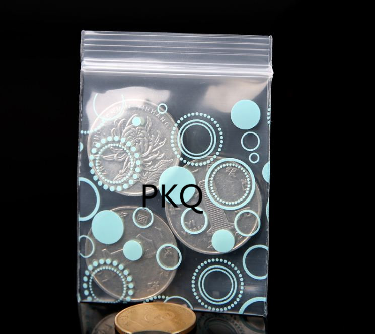 100pcs 3*4cm Mini zip lock bags Green Dots Clear Plastic Grip Bag Pill Jewelry Packaging Pouch Reclosable Poly Bag