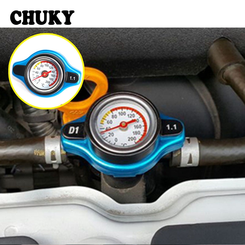 CHUKY Auto Water Tank Thermostatische Radiator Cap Met Temperatuurmeter Meter Accessoires Voor Nissan Qashqai Opel Astra J H Kia