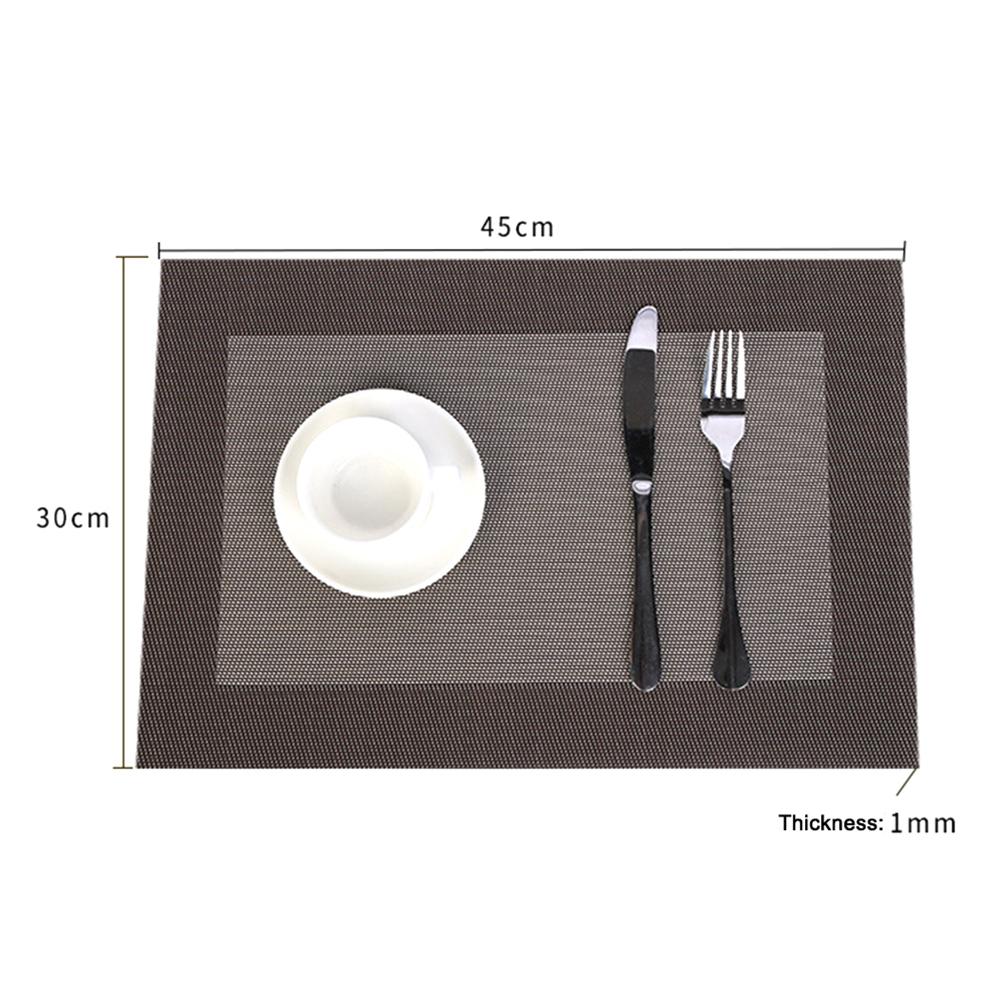 45X30Cm Pvc Eettafel Mat Keuken Accessoires Pvc Placemat Pad Placemats Voor Tafel Waterdichte Warmte Isolatie Placemats