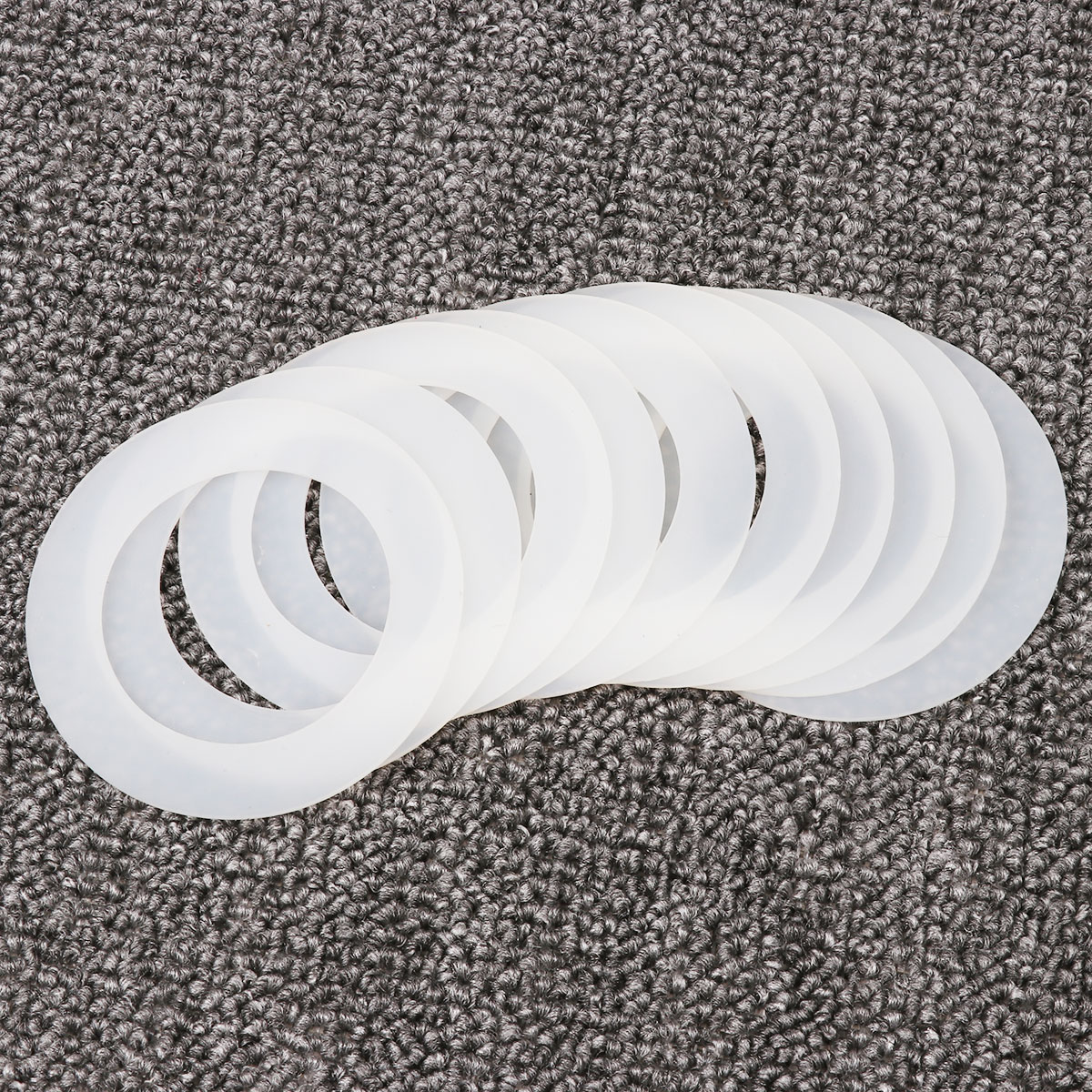 10 återanvändbara livsmedelsgodkända lufttäta tätningsringar av silikon packningar för läckagesäkra mason ball kerr burklock plastförvaringslock