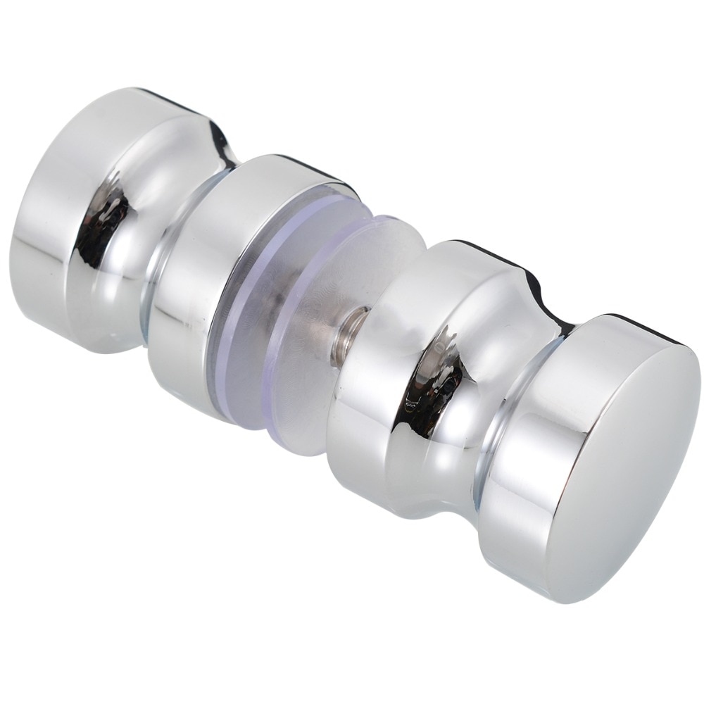 Aluminum Alloy Door Knob Single Groove Plated Door Knob Bathroom Shower Cabinet Pull Handle For Door Accessories Mayitr