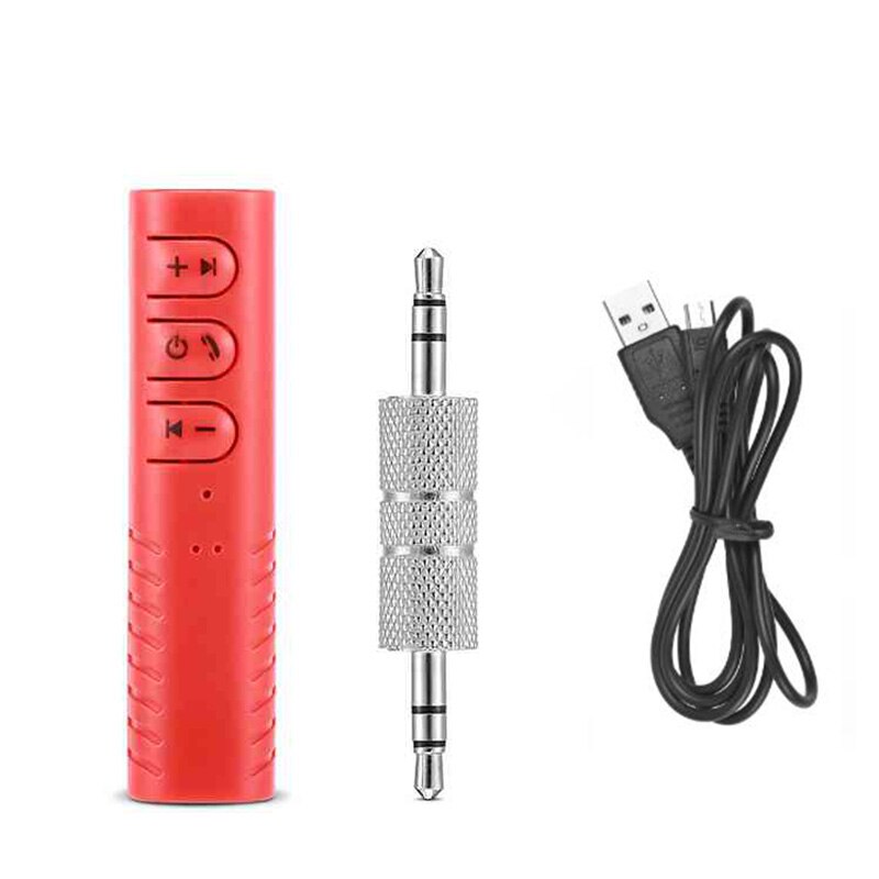 Oaoyeer manos libres Bluetooth coche Kits Auto 3,5mm Jack inalámbrico Aux Bluetooth receptor adaptador para auriculares PC MP3 altavoz: Red