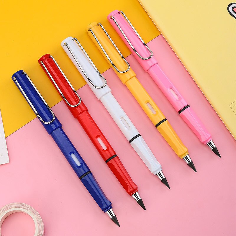 Lápiz eterno de escritura ilimitada, respetuoso con el medio ambiente, sin tinta, suministros escolares, herramienta de pintura de bocetos, novedosos para niños