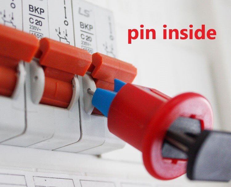 ,100pcs/lot pos pis pow MCB lockout lock dogs, MCB lock ,toggle lock safety circuit breaker lock, pinout lockout: pin inside