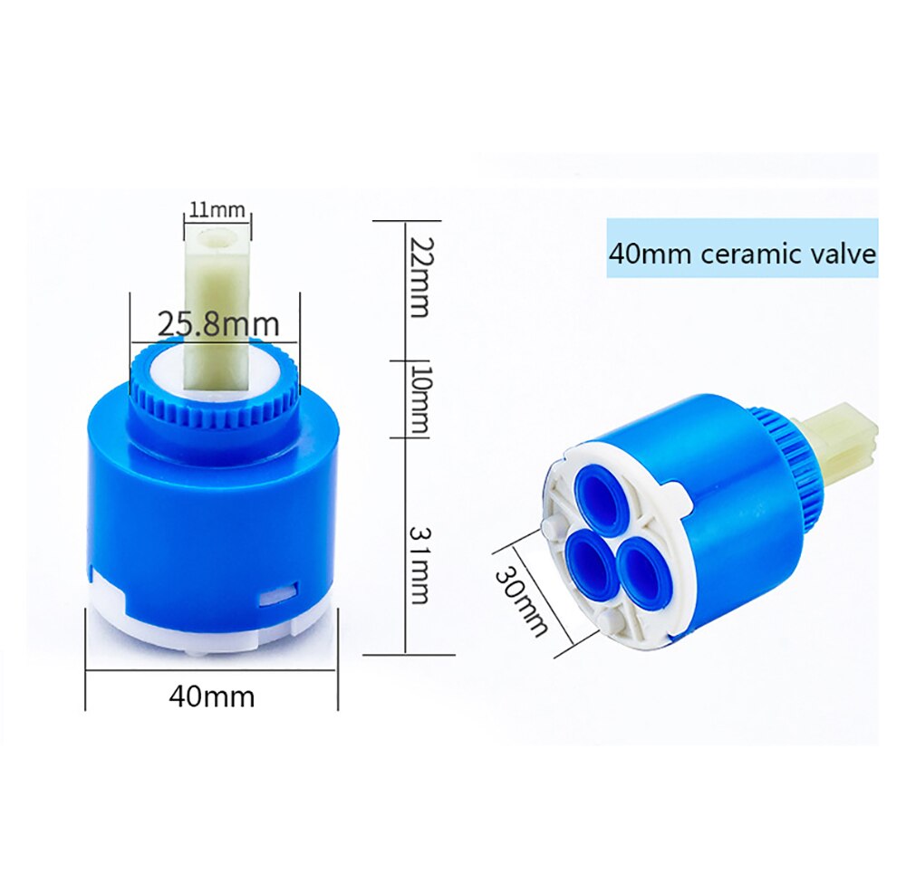 General Ceramic Cartridge Disc Valve Faucet Shower Flow Control Valves And Cold Filter Water Mixer Tap Inner Controller 35mm: 40mm