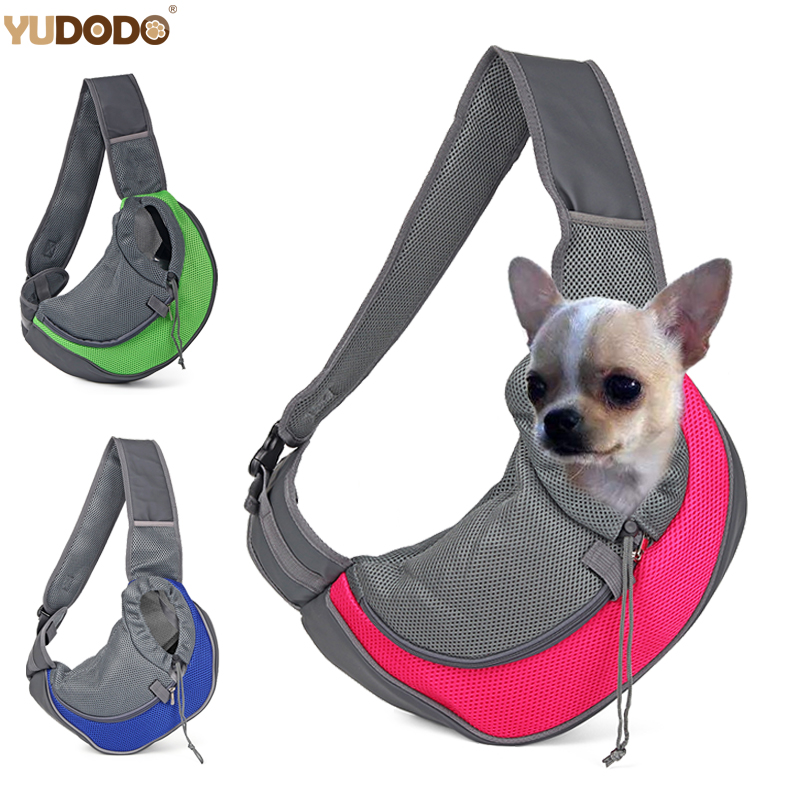 Bolsas de transporte frontales transpirables para perros, bolso grande de hombro de viaje cómodo de malla para cachorros, gatos, pequeñas mascotas, transportadores de mochila