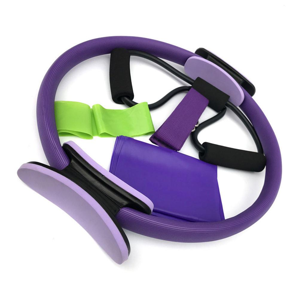 De pull rope suit pilates cirkel vijfdelige fitness pilates fitness trainingsring fitness elastische band weerstandsband