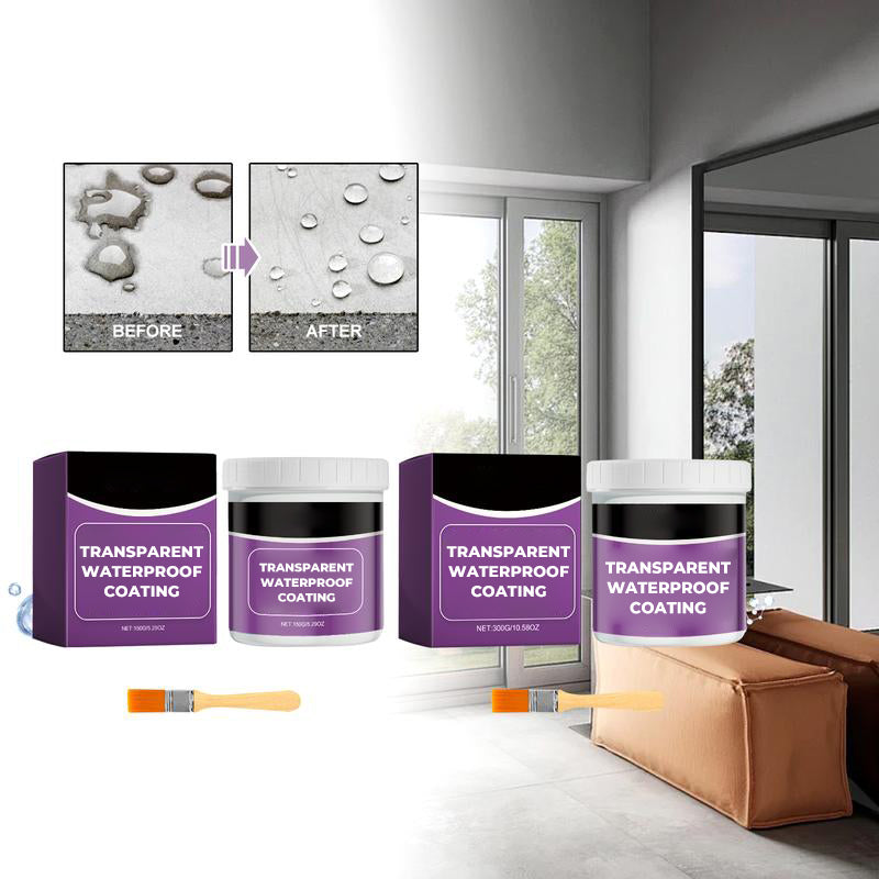 300g transparent vattentätt tätningsmedel för ytterväggar läckagesäker beläggning badrumsgolv spricktätning mögelfri