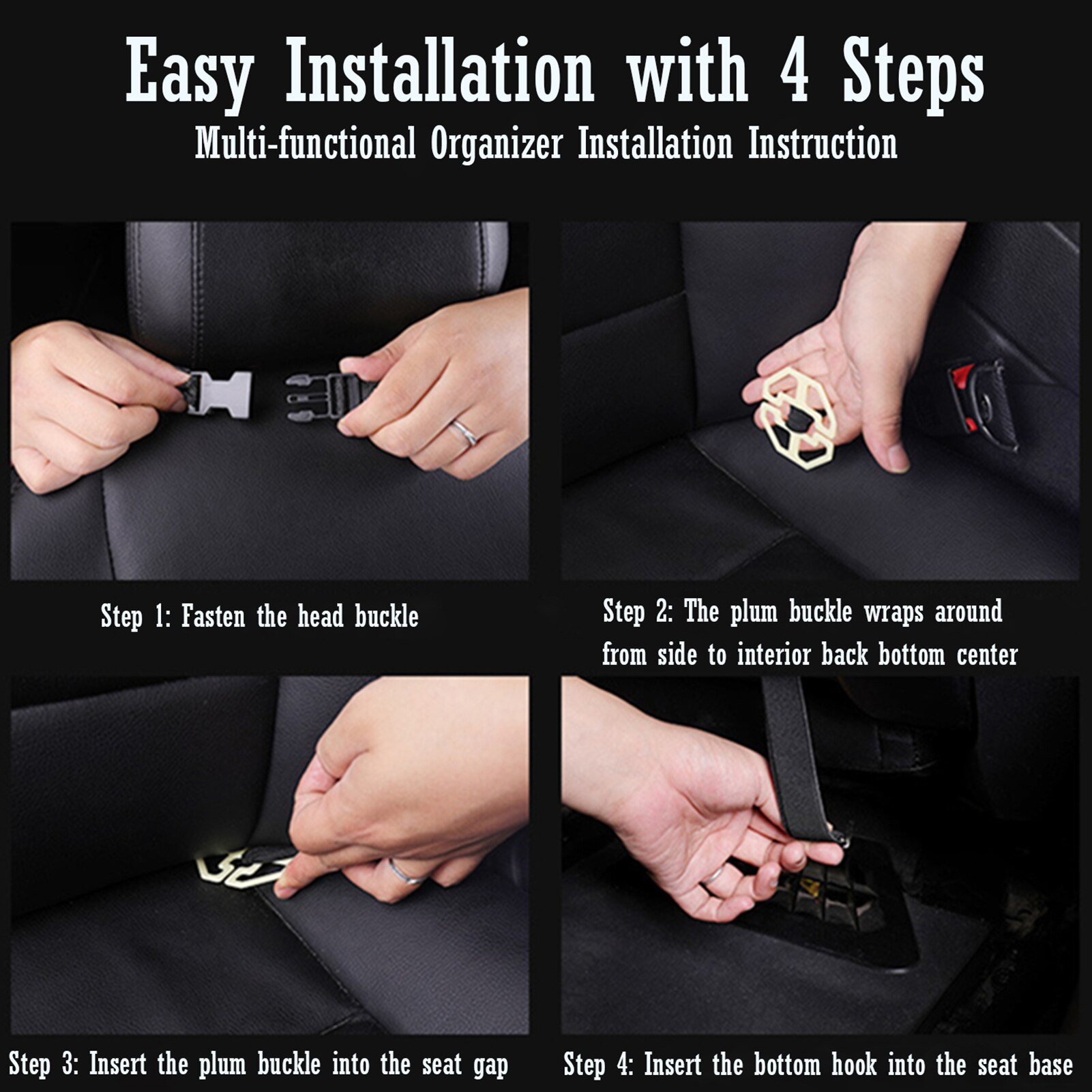 Car Trunk Organizer Seat Back Hanging Organizer Car Backseat Tidy Storage Bag Large Capacity for Sedan Wagon Minivan MPV SUV