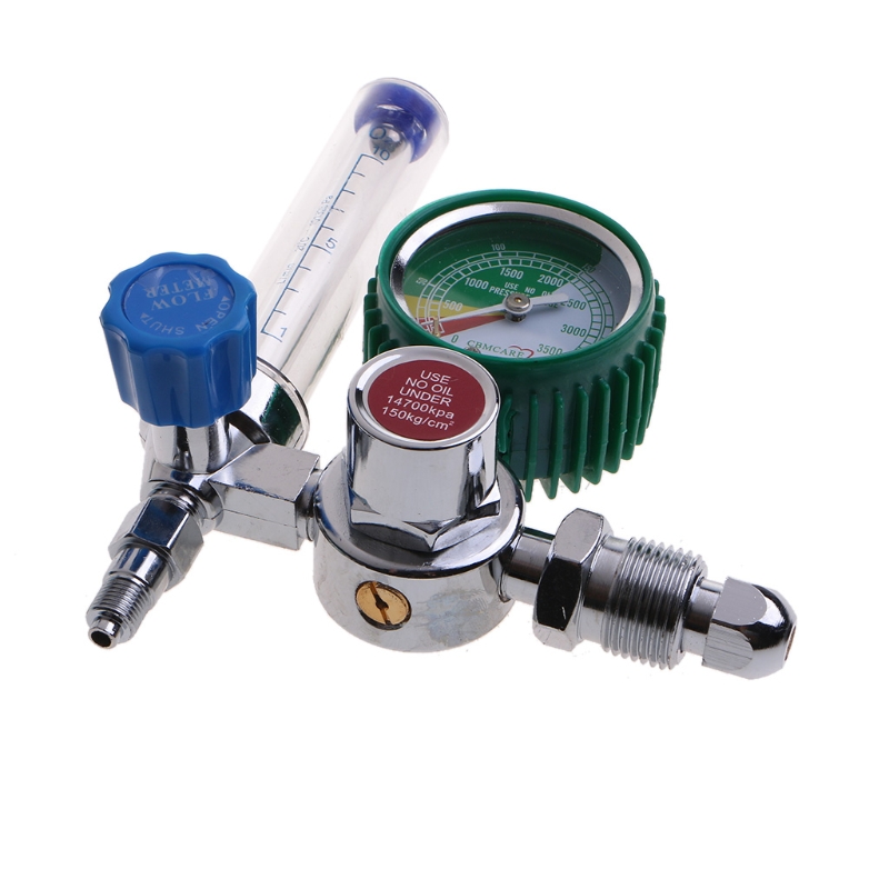 Oxygen Regulator O2 Pressure Reducer with G5/8 Male Thread Compatible with Inhalator Pressure Reducing Val ve Inhalator