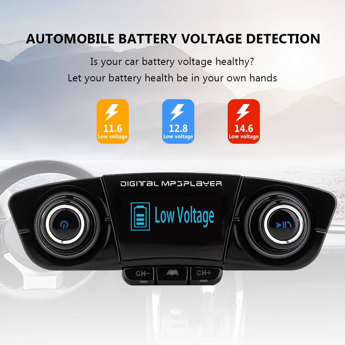 Car MP3 Player bluetooth Handsfree Car Aux Music TF Card USB Charging Smart Power Failure Memory Car FM Transmitter