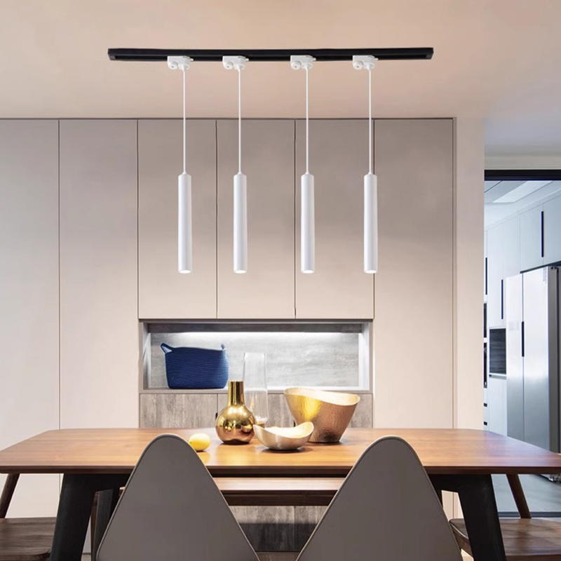 Luz de pista led luzes ponto cob lâmpada ferroviária 220v 110v luzes pingente teto loja roupas sala estar barra pendurado decoração iluminação