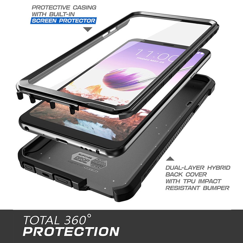 SUPCASE For LG Stylo 4 Case For LG Q Stylus / Stylus 4 UB Pro Full-Body Rugged Holster Clip Cover with Built-in Screen Protector