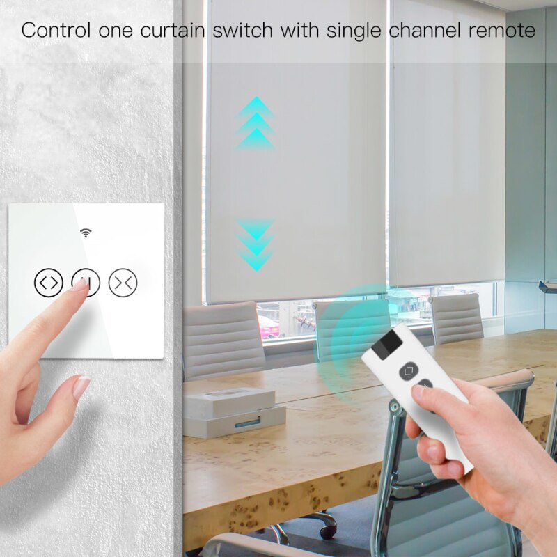 9 Channel RF433 Remote Control For WiFi Curtain Switch RF Roller Blinds Module Battery Powered Curtain Accessories Emitter
