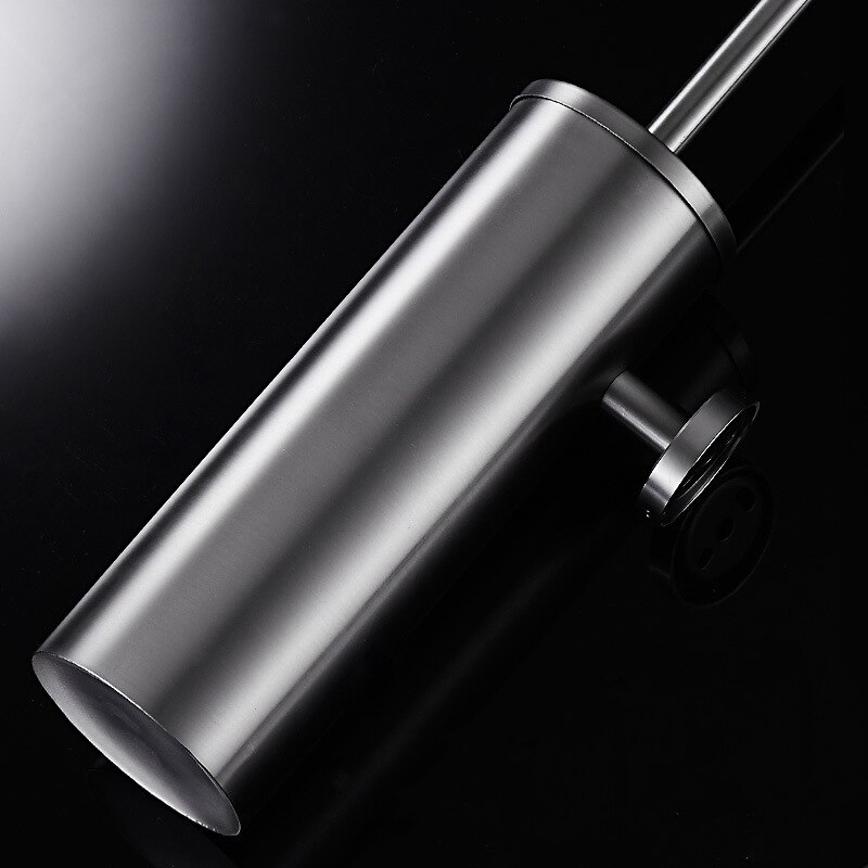 Popular SUS 304 Stainless Steel Deodorant Anti-smell Wall Mounted Bathroom Brushed Round Toilet Brush Holder TH516