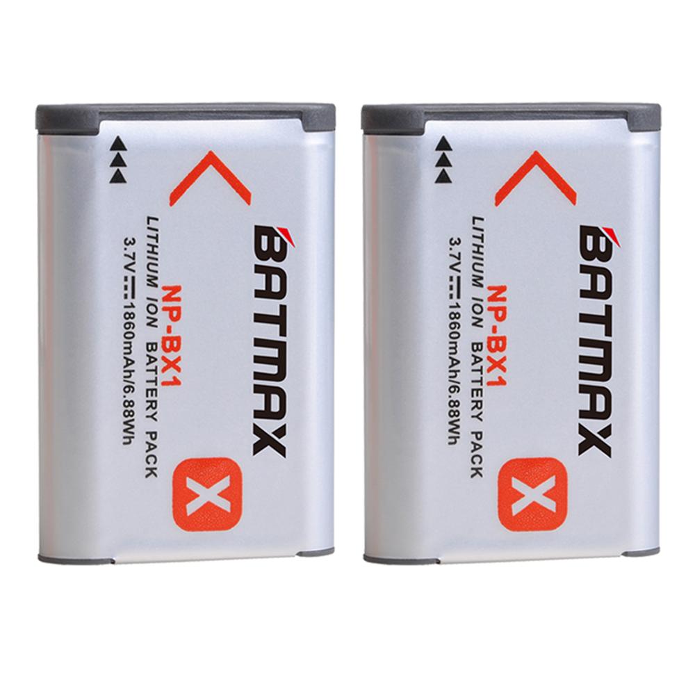 Batmax np -bx1 np bx1 npbx 1 akku 1860 mah + lcd-kaksoislaturi sony fdr -x3000r rx100 as100v as300 hx400 hx60 as50 wx350 as300v:lle: 2 akkua