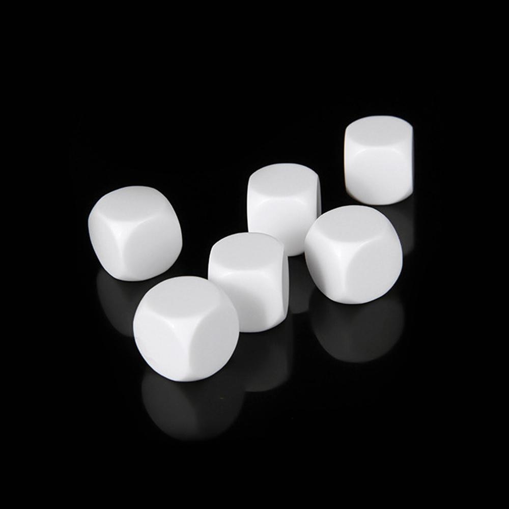 2 stücke 30mm Acryl leer Würfel freundlicher DIY Spielzeug Schreiben Malerei Graffiti Familie Bord Spiele