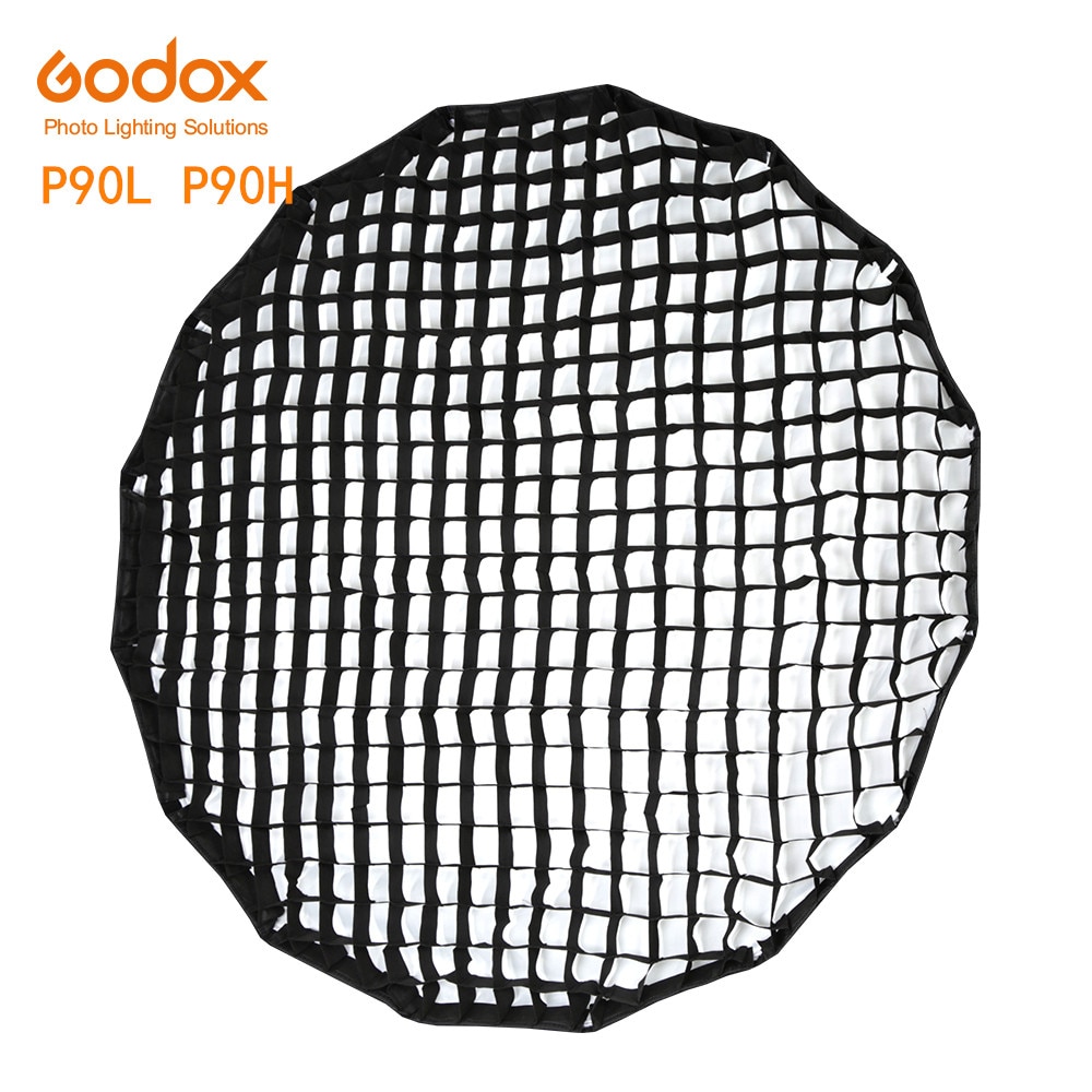 Godox P90L P90H 90Cm Honingraat Draagbare 16 Staven Diepe Parabolische Softbox Honingraat