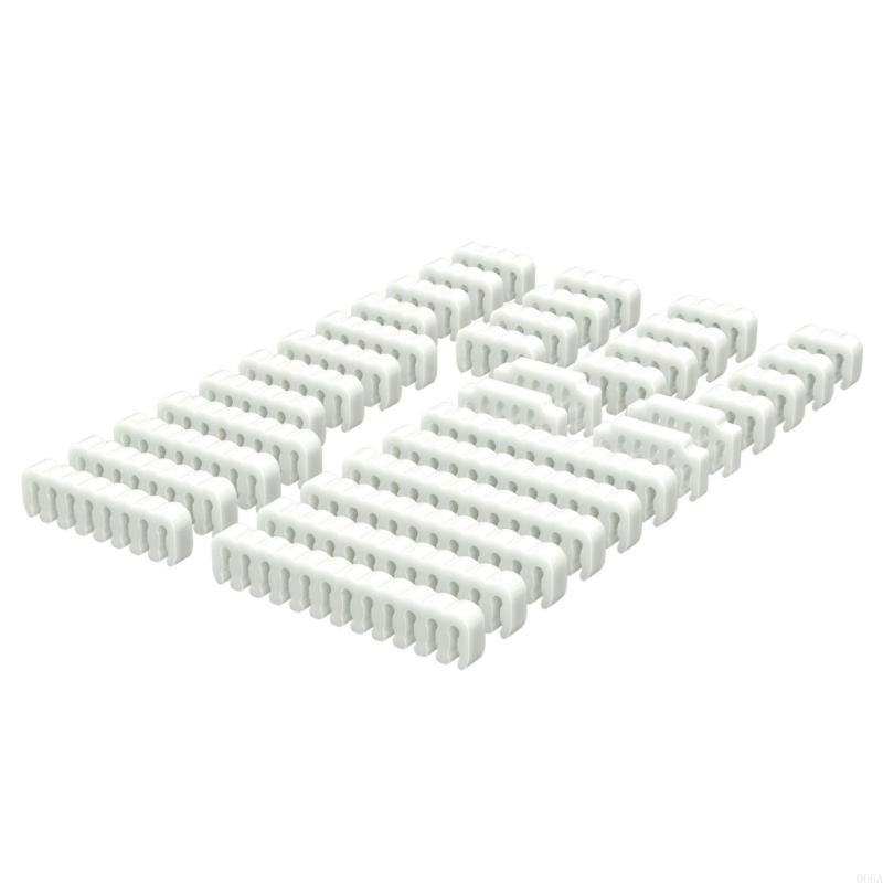 Power Cable Sleeve Management Tool Set with 34PCS Acrylic Combs for Efficient Power Cable Computer Wiring Arrangement: WHITE
