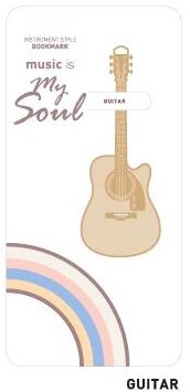 Instrumentos musicales de gama alta marcadores chapados en oro marcador de libros de música literaria guitarras de Piano arpa página-marcador para estudiantes: Guitar