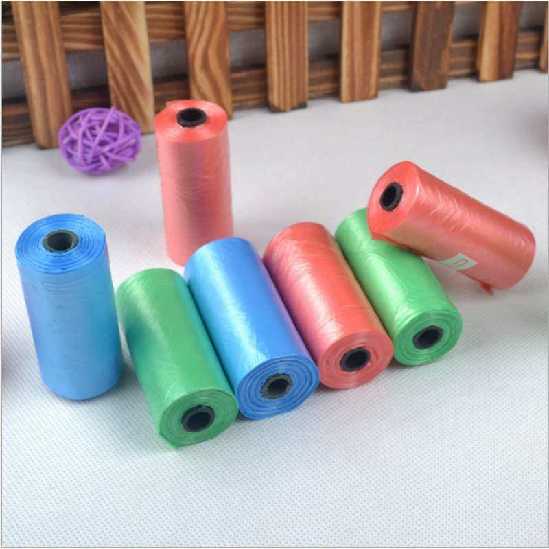 Hond kak tas Pet Supply 5 Rolls/2 Rolls Afdrukken Kat Hond Kak Tas Outdoor Huis Schoon Refill Vuilnis tas