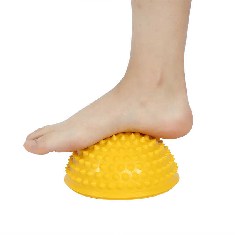 Duurzaam Pvc Spiky Half Ronde Massage Bal Trigger Punt Hand Voet Pijnbestrijding Fitness Fascia Oefening Yoga Bal Gezondheidszorg tool
