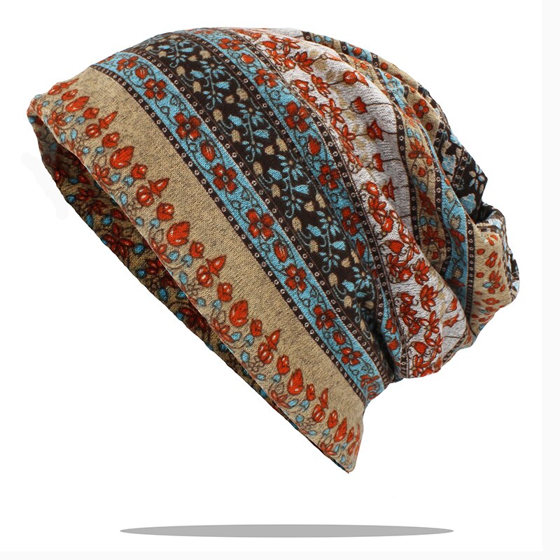 ALTOBEFUN Multifunction Men Winter Autumn Hat Teenager Adult Thin Girl Scarf Women Skullies Beanies Vintage Cap AHT179: 9