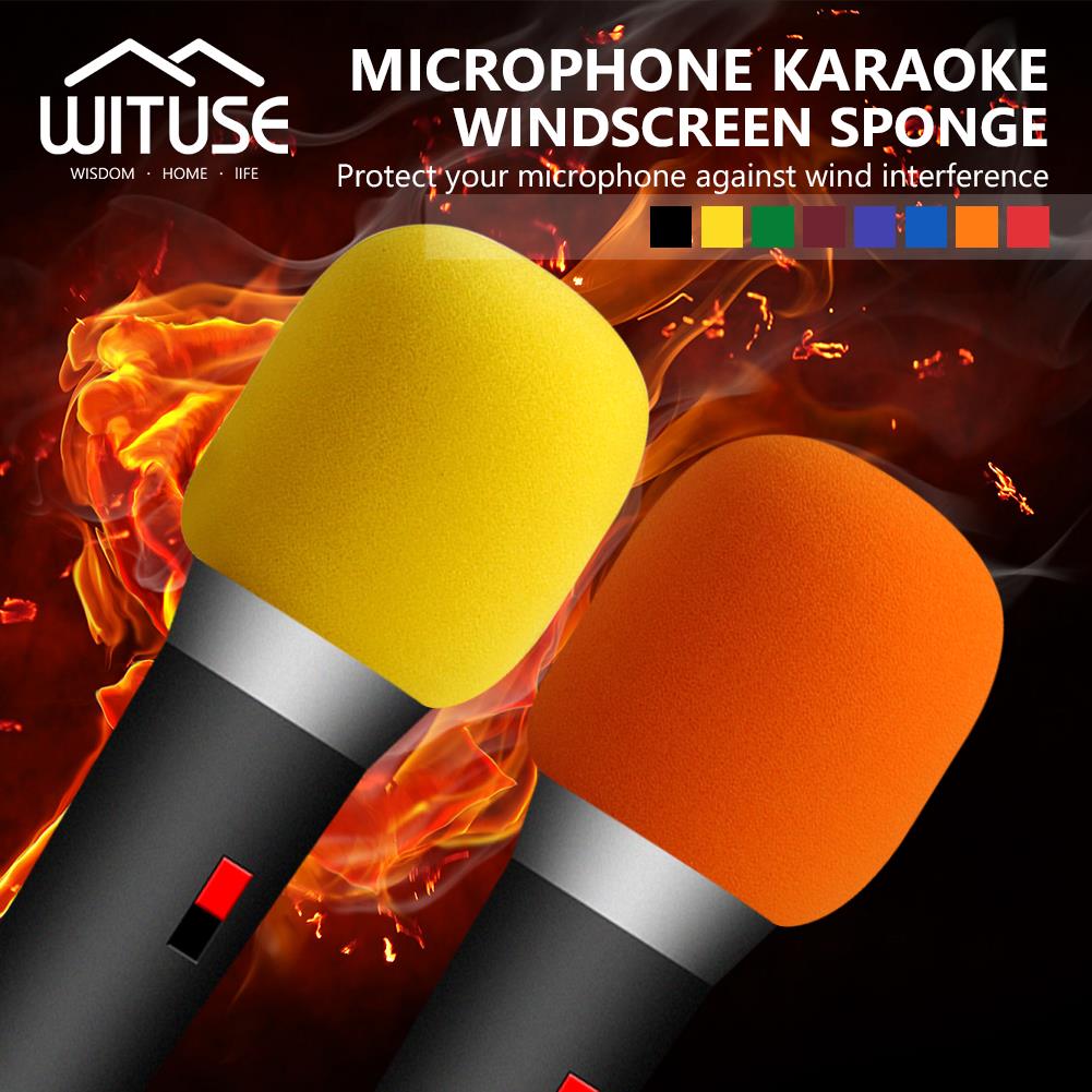 8 sztuk 8 kolorów szyby przedniej szyby Mic Protector mikrofon ręczny gąbka pianki obejmuje piankę do Karaoke DJ